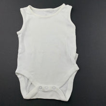 Load image into Gallery viewer, unisex Next, white cotton singletsuit, romper, FUC, size 000,  