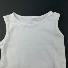 Load image into Gallery viewer, unisex Next, white cotton singletsuit, romper, FUC, size 000,  