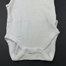 Load image into Gallery viewer, unisex Next, white cotton singletsuit, romper, FUC, size 000,  