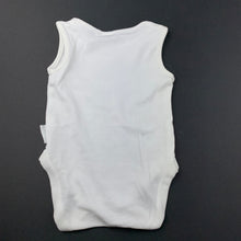 Load image into Gallery viewer, unisex Next, white cotton singletsuit, romper, FUC, size 000,  