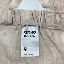 Load image into Gallery viewer, Girls Anko, loose fit linen blend summer top, EUC, size 9,  