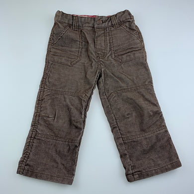 Boys Mother Care, lightweight corduroy pants, adjustable, inside leg: 30 cm, FUC, size 2,  