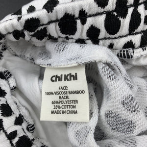 unisex Chi Khi, bamboo blend animal print slouch shorts, elasticated, NEW, size 4-5,  
