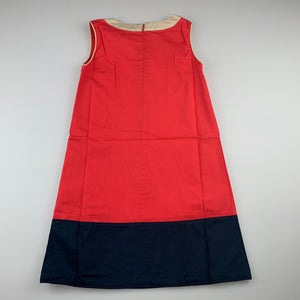 Girls Lycorne, lined lightweight cotton dress, NEVER WORN, EUC, size 5, L: 58cm