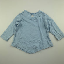 Load image into Gallery viewer, Girls Anko, blue cotton long sleeve top, FUC, size 000,  