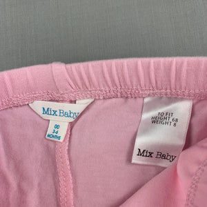 Girls Mix Baby, pink stretchy leggings / bottoms, GUC, size 00,  