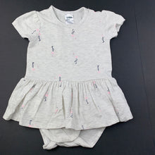 Load image into Gallery viewer, Girls Anko Baby, stretchy romper dress, flamingos, FUC, size 00,  