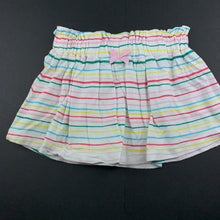 Load image into Gallery viewer, Girls Anko, striped cotton skirt, elasticated, EUC, size 1,  