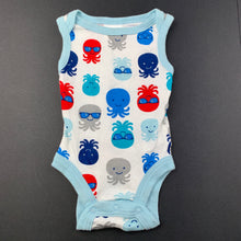 Load image into Gallery viewer, Boys Babies R Us, lightweight cotton bodysuit, romper, Octopus, EUC, size 0000,  