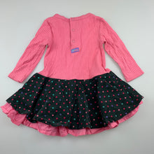 Load image into Gallery viewer, Girls Jack &amp; Milly, cotton casual long sleeve dress, FUC, size 0, L: 40 cm