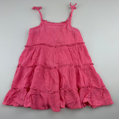 Girls Anko, pink casual summer dress, GUC, size 1, L: 45 cm
