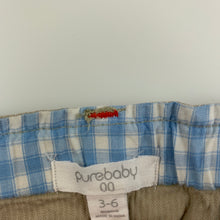 Load image into Gallery viewer, Boys Pure Baby, lightweight organic cotton pants, adjustable, GUC, size 00,  