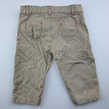 Load image into Gallery viewer, Boys Pure Baby, lightweight organic cotton pants, adjustable, GUC, size 00,  