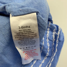 Load image into Gallery viewer, Girls Pumpkin Patch, blue cotton casual dress, GUC, size 00, L: 38 cm