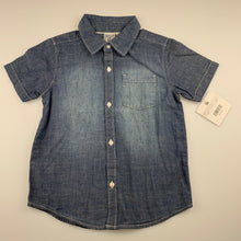 Load image into Gallery viewer, Boys Carters, lightweight denim short sleeve shirt, NEW, size 5,  