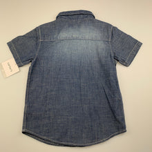 Load image into Gallery viewer, Boys Carters, lightweight denim short sleeve shirt, NEW, size 5,  