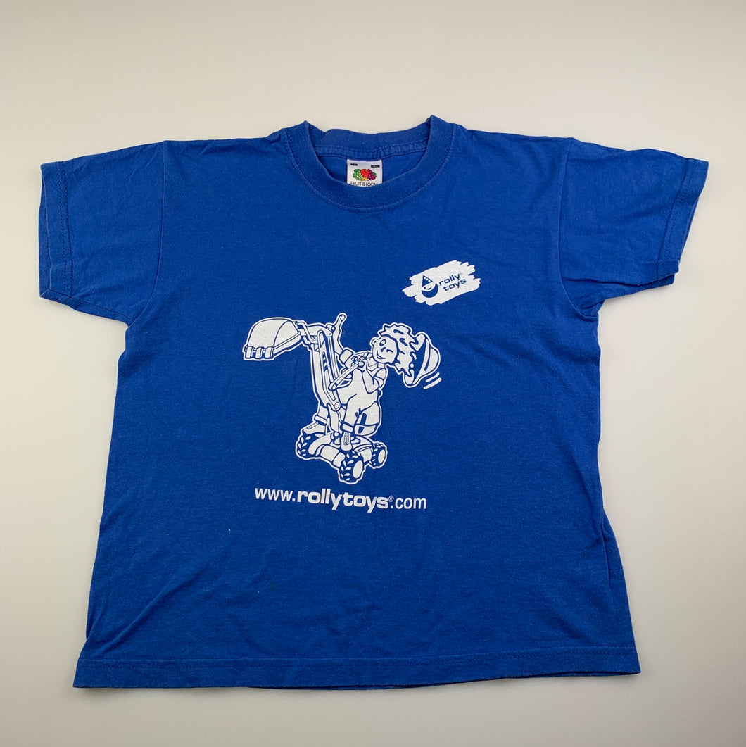 Boys Fruit of the Loom, cotton t-shirt / top, rolly toys, FUC, size 5-6,  