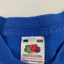 Load image into Gallery viewer, Boys Fruit of the Loom, cotton t-shirt / top, rolly toys, FUC, size 5-6,  