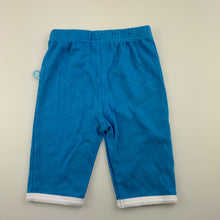 Load image into Gallery viewer, Boys Baby Buds, blue cotton bottoms, elasticated, GUC, size 000,  