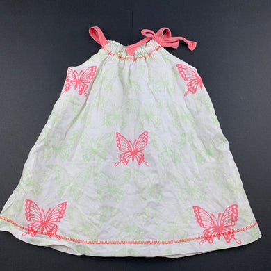 Girls Jack & Milly, lined cotton casual summer dress, GUC, size 1, L: 42cm