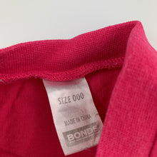 Load image into Gallery viewer, Girls Bonds, pink cotton t-shirt / top, wash faded, FUC, size 000,  