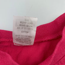 Load image into Gallery viewer, Girls Bonds, pink cotton t-shirt / top, wash faded, FUC, size 000,  