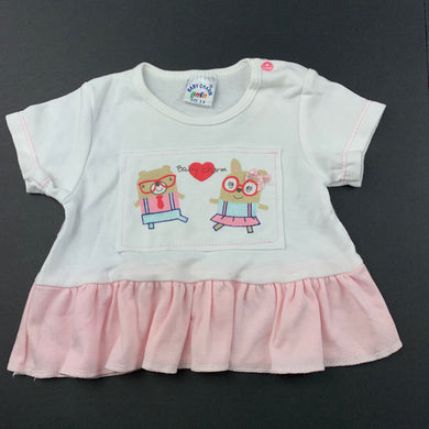 Girls Baby Charm, soft cotton t-shirt / top, GUC, size 00,  