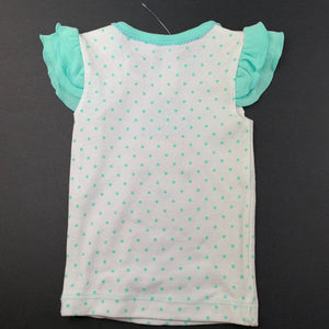 Girls Dymples, cotton pyjama t-shirt / top, pineapple, EUC, size 00,  