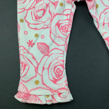 Load image into Gallery viewer, Girls Dymples, floral cotton leggings / bottoms, EUC, size 000,  
