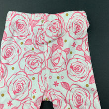 Load image into Gallery viewer, Girls Dymples, floral cotton leggings / bottoms, EUC, size 000,  