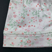 Load image into Gallery viewer, Girls purebaby, floral organic cotton hat / beanie, EUC, size 1,  