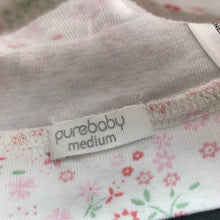 Load image into Gallery viewer, Girls purebaby, floral organic cotton hat / beanie, EUC, size 1,  