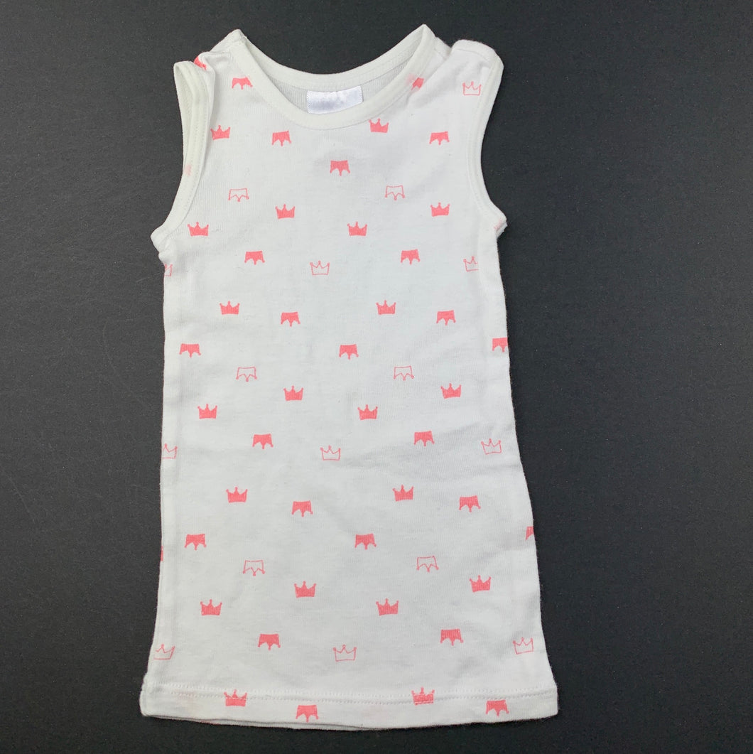 Girls Target, cotton singlet top, EUC, size 0000,  