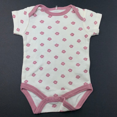 Girls Sandy & Simon, floral cotton bodysuit, romper, GUC, size 00,  