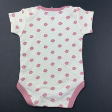 Load image into Gallery viewer, Girls Sandy &amp; Simon, floral cotton bodysuit, romper, GUC, size 00,  