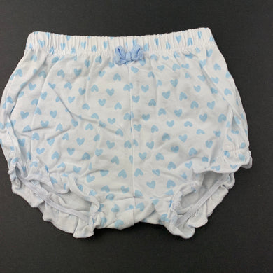Girls Anko, blue and white cotton shorts, elasticated, EUC, size 00,  