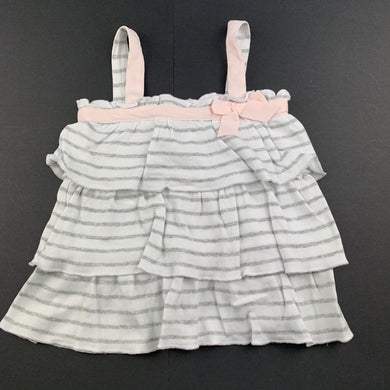 Girls Mimiclasix, tiered cotton summer top, GUC, size 0,  