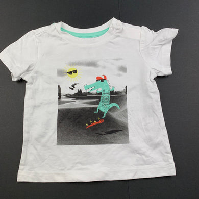 Boys Target, cotton t-shirt / top, crocodile, EUC, size 00,  