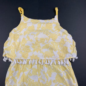 Girls Pumpkin Patch, lightweight summer hi-lo dress, FUC, size 6, L: 67cm approx (front)