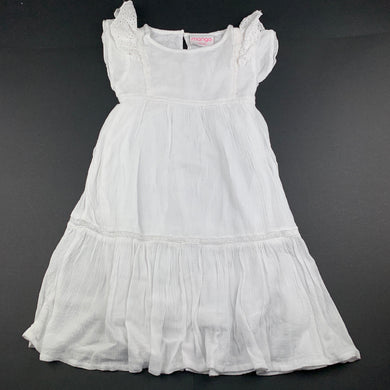 Girls Mango, cotton lined crinkle maxi dress, EUC, size 2, L: 57cm