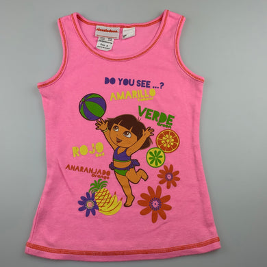 Girls Nickelodeon, Dora the Explorer pyjama top, GUC, size 6,  