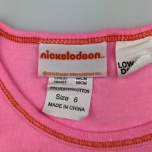 Load image into Gallery viewer, Girls Nickelodeon, Dora the Explorer pyjama top, GUC, size 6,  