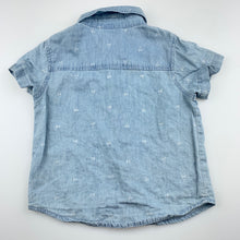 Load image into Gallery viewer, Boys Young Original, chambray cotton short sleeve shirt, GUC, size 1,  