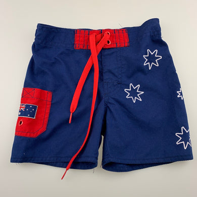 Boys ASC, lightweight board shorts, elasticated, Australia, GUC, size 0,  