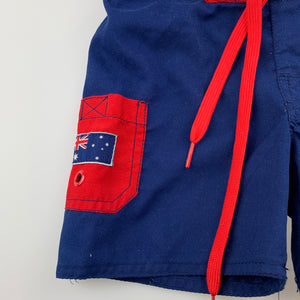 Boys ASC, lightweight board shorts, elasticated, Australia, GUC, size 0,  