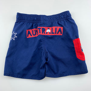 Boys ASC, lightweight board shorts, elasticated, Australia, GUC, size 0,  