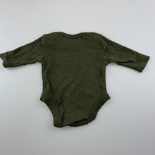 Load image into Gallery viewer, Boys Baby Berry, khaki cotton bodysuit / romper, GUC, size 0000,  