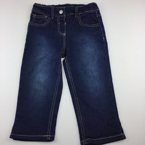 Girls H&T, stretch denim jeans, adjustable, GUC, size 5