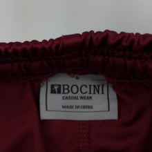 Load image into Gallery viewer, Boys Bocini, maroon sports lightweight shorts, elasticated, GUC, size 6