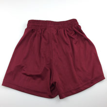 Load image into Gallery viewer, Boys Bocini, maroon sports lightweight shorts, elasticated, GUC, size 6